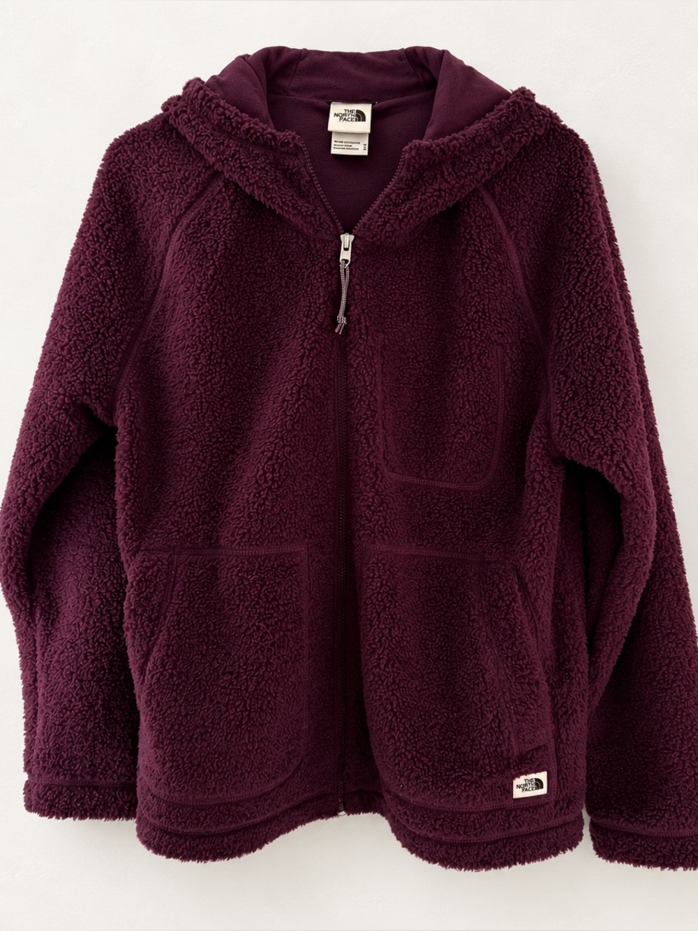 The North Face Deep Burgundy Sherpa Zip Hoodie